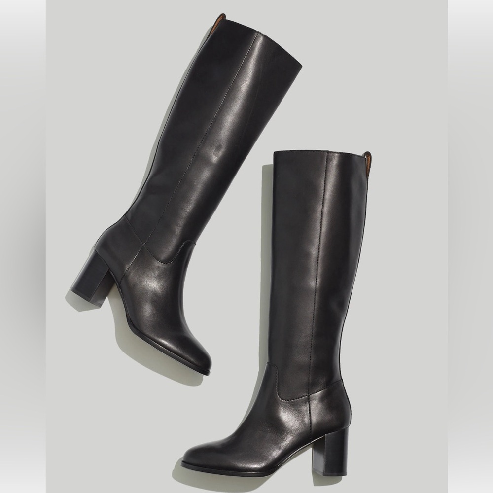 Madewell Selina tall boot, black, size 9